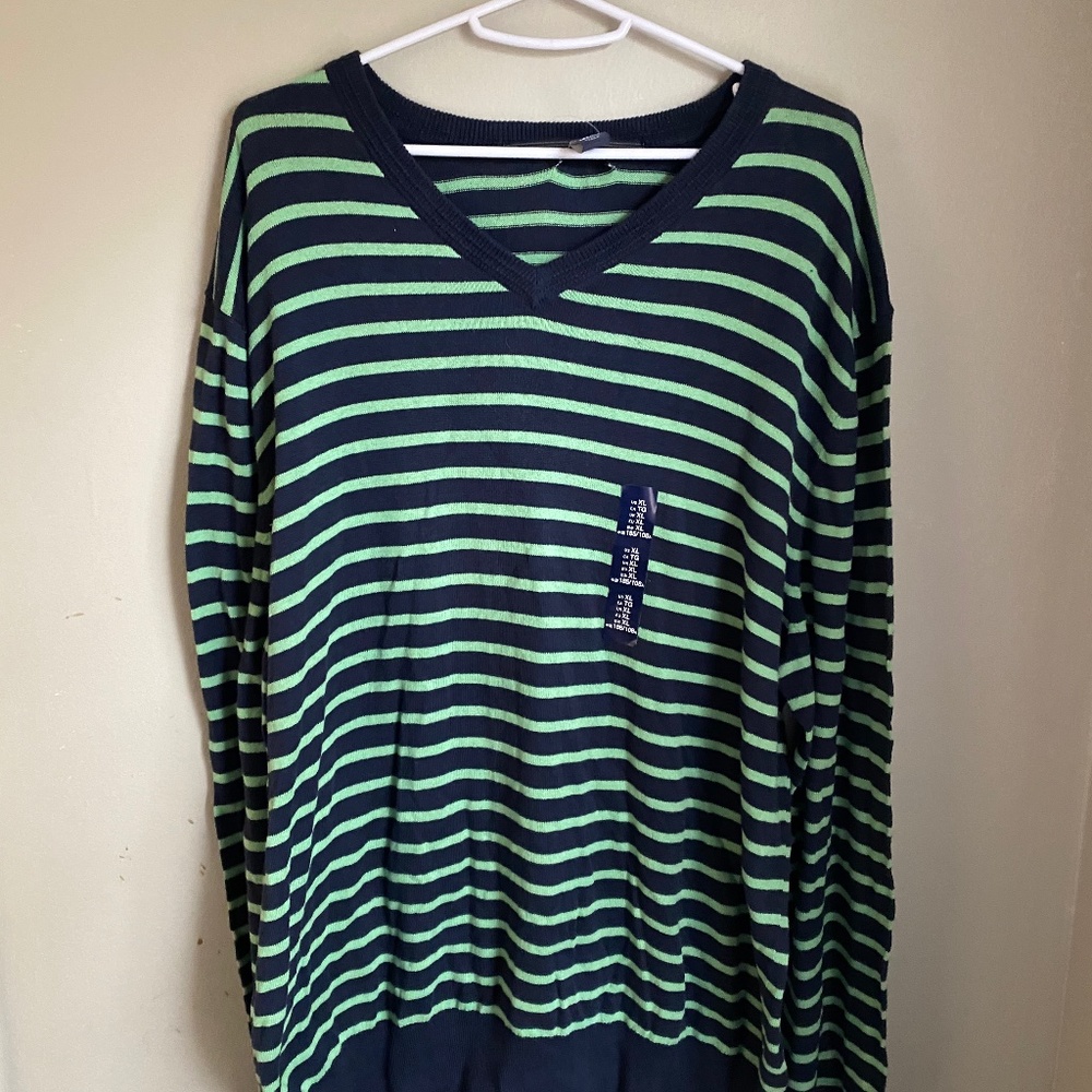 Green Navy Striped Gap Sweater
